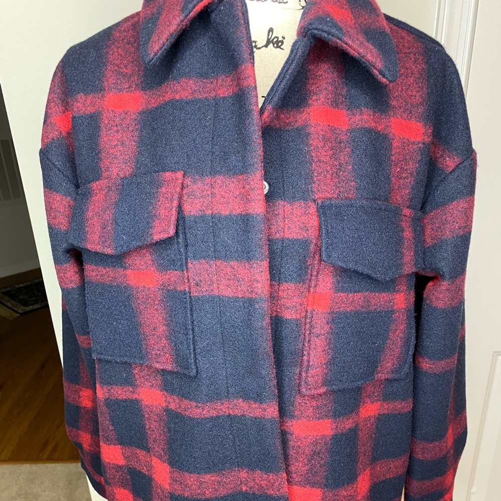 Forever 21 Oversized check Plaid schacket